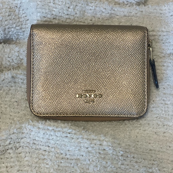 Coach Gold Wallet - Picture 1 of 3